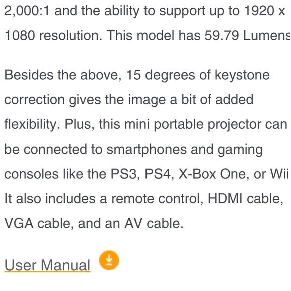 Mini Projector & Screen - Picture 3 of 4